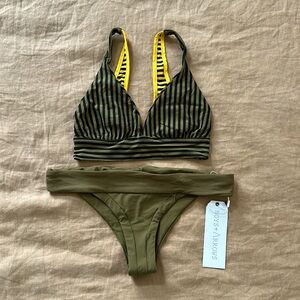 Boys & Arrows Army Green Bikini